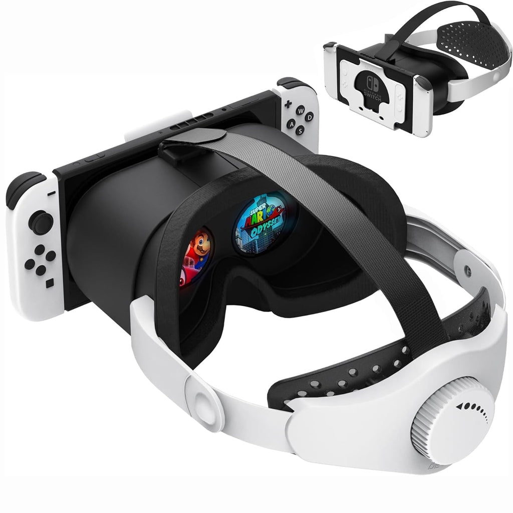 Newest VR Headset for Nintendo Switch & Switch OLED Model, 3D VR Glasses with Adjustable Lens for Virtual Reality Gaming Experience, Switch VR Labo Goggles Adjustable Headset for Nintendo Switch