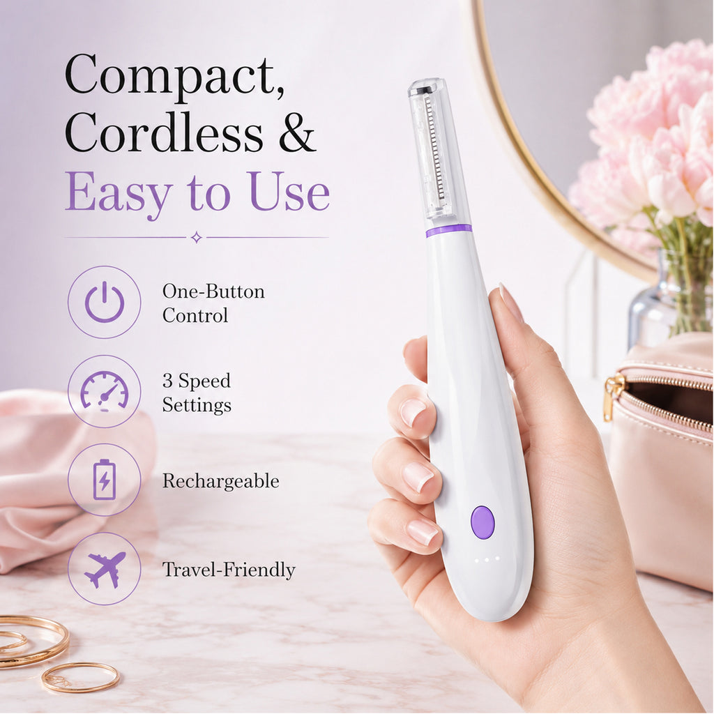 Dermaplane Razor, Sonic Dermaplaning Tool for Peach Fuzz Removal & Facial Hair, Rechargeable Facial Exfoliation Device with LED Light, 3 Speeds, 8 Blades & 2 Microsmooth Exfoliation Tips,White