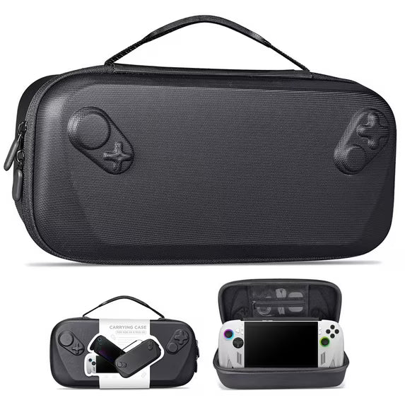 Hard Carrying Case for ROG XBOX Ally X /Ally, Protective Hard Shell Carry Case for Handheld Gaming Console & Accessories, Portable Travel Bag for Xbox Rog Ally X - Black