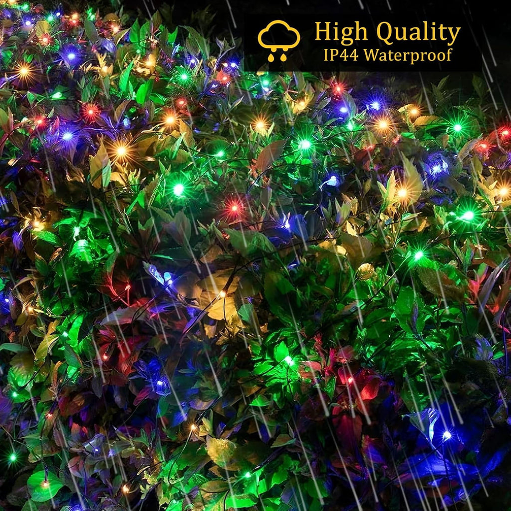 Christmas Net Lights Outdoor 192 LED 9.8Ft x 6.6Ft Net Lights Waterproof Christmas Outdoor Mesh Lights for Tree Bushes Holiday Party Garden Holiday Wedding Party Decorations